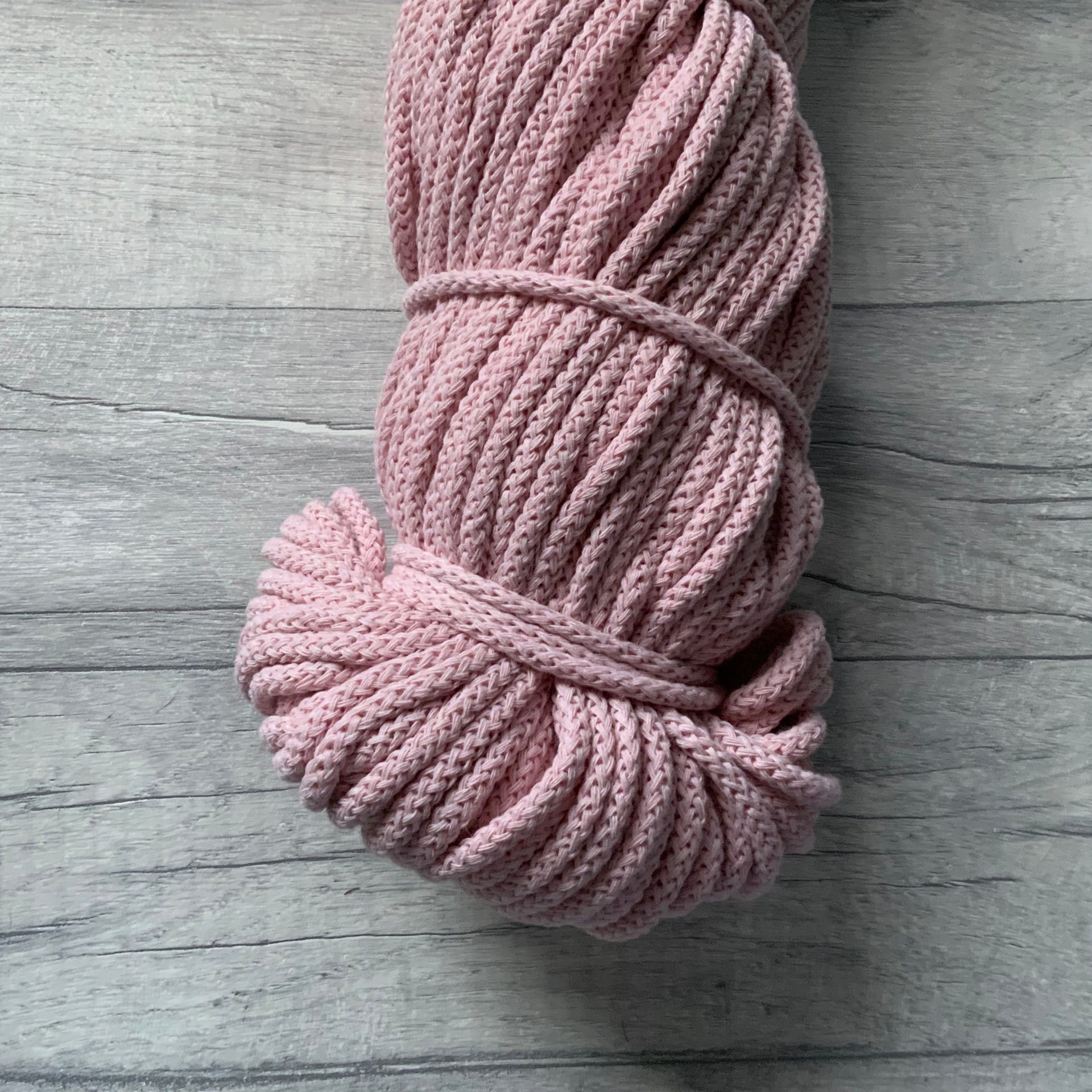Rosa Kordel 5mm